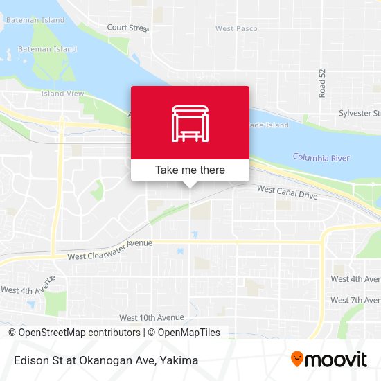 Edison St at Okanogan Ave map