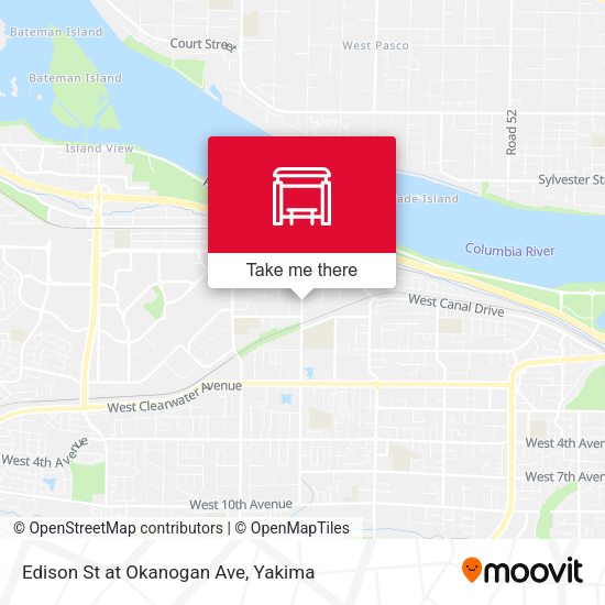 Edison St at Okanogan St map