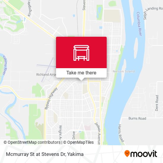 Mcmurray St at Stevens Dr map