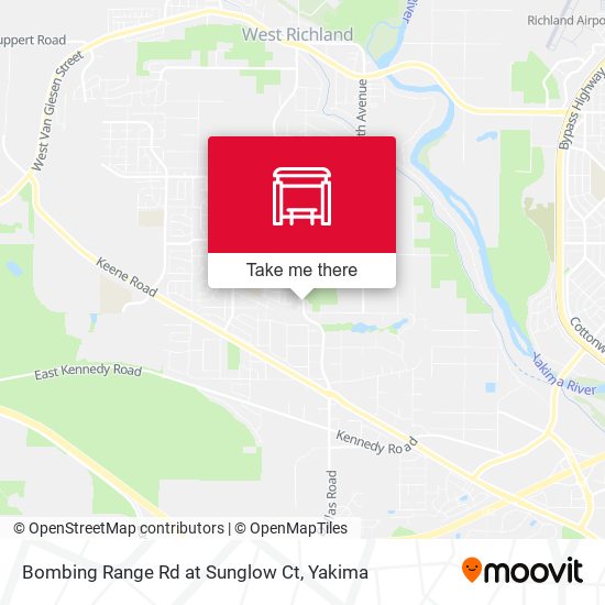 Bombing Range Rd at Sunglow Ct map
