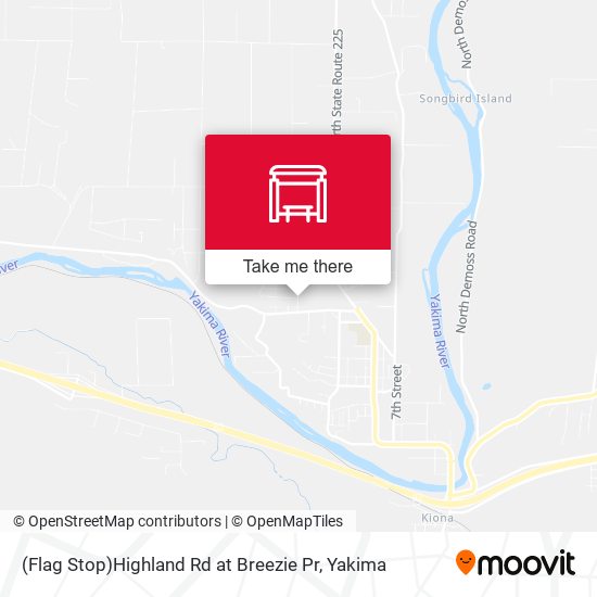 Mapa de (Flag Stop)Highland Rd at Breezie Pr