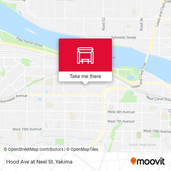 Mapa de Hood Ave at Neel St