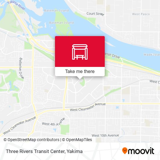 Mapa de Three Rivers Transit Center