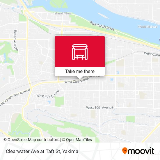 Clearwater Ave at Taft St map