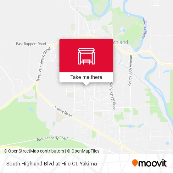 Mapa de South Highland Blvd at Hilo Ct