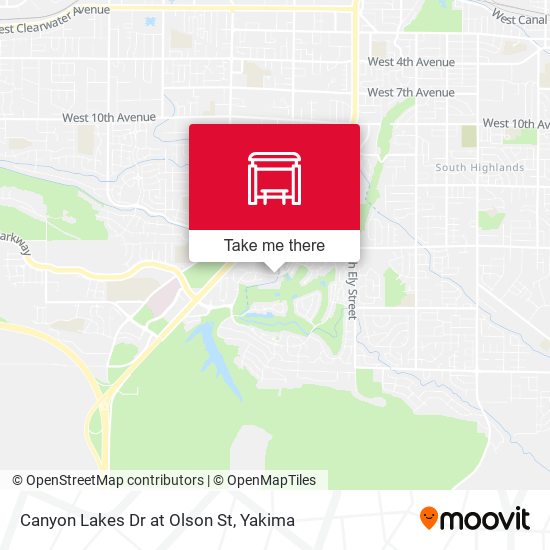 Canyon Lakes Dr at Olson St map