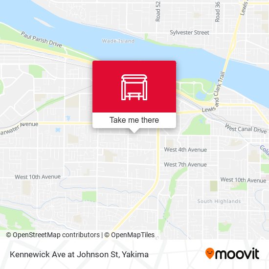 Mapa de Kennewick Ave at Johnson St
