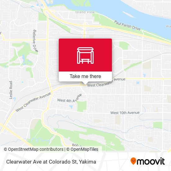 Clearwater Ave at Colorado St map