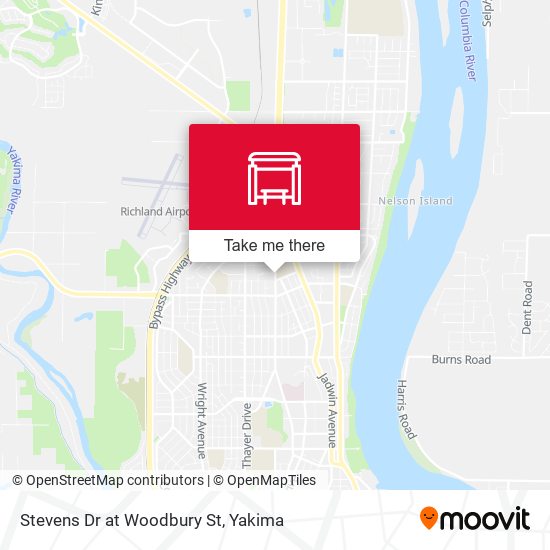 Stevens Dr at Woodbury St map