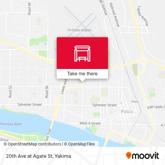 Mapa de 20th Ave at Agate St