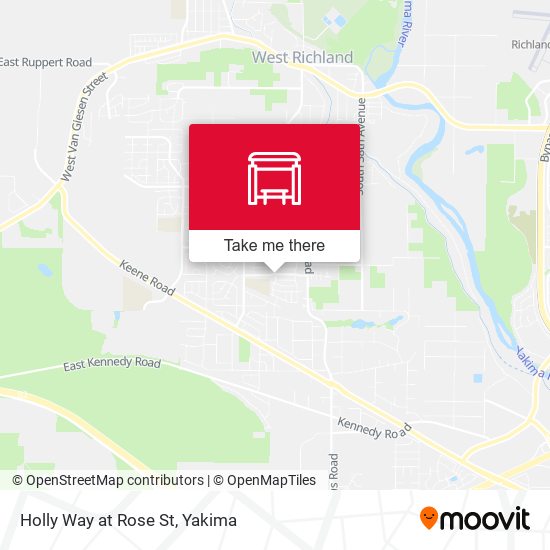 Holly Way at Rose St map