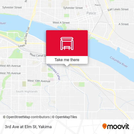 Mapa de 3rd Ave at Elm St