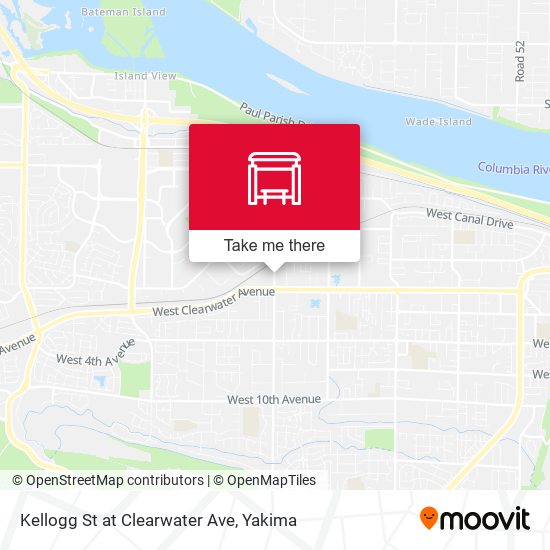 Kellogg St at Clearwater Ave map