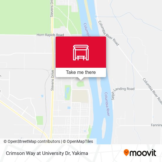 Crimson Way at University Dr map