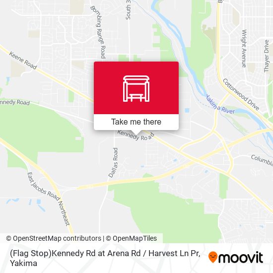 (Flag Stop)Kennedy Rd at Arena Rd / Harvest Ln Pr map