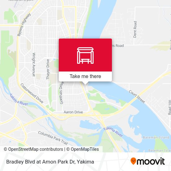 Bradley Blvd at Amon Park Dr map