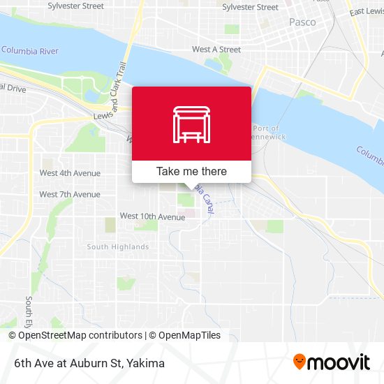 Mapa de 6th Ave at Auburn St