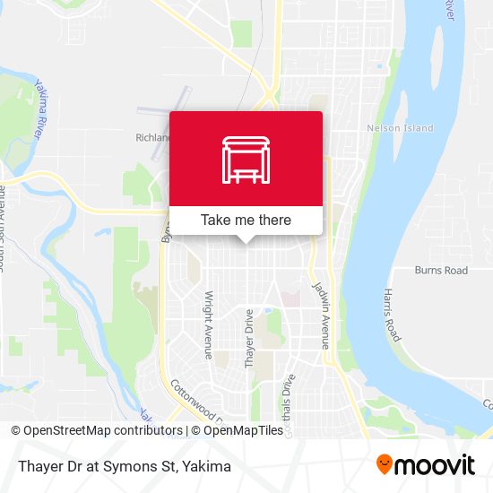 Thayer Dr at Symons St map