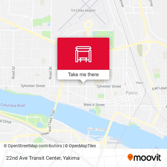 22nd Ave Transit Center map