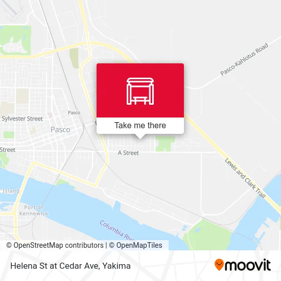 Helena St at Cedar Ave map