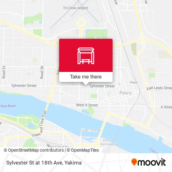 Mapa de Sylvester St at 18th Ave
