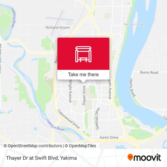 Thayer Dr at Swift Blvd map