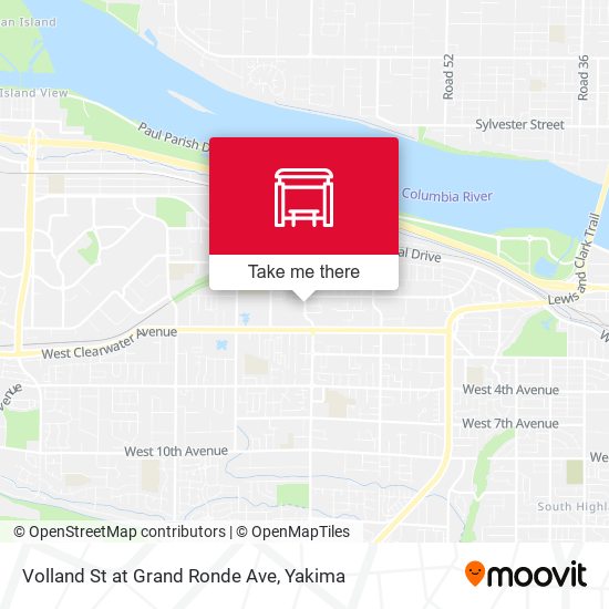 Volland St at Grand Ronde Ave map