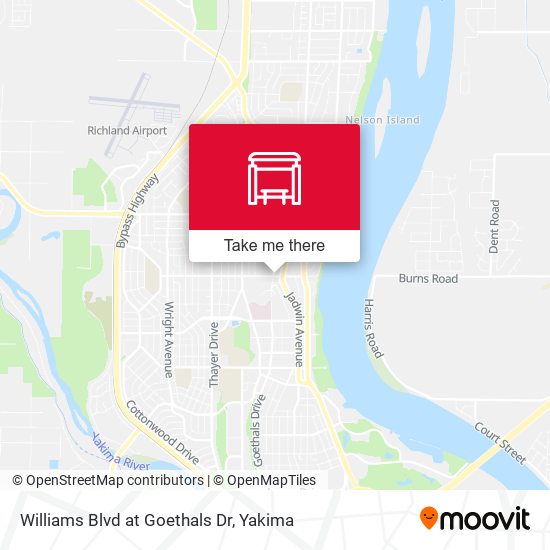 Williams Blvd at Goethals Dr map