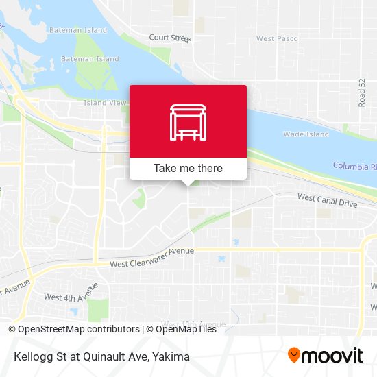 Kellogg St at Quinault Ave map
