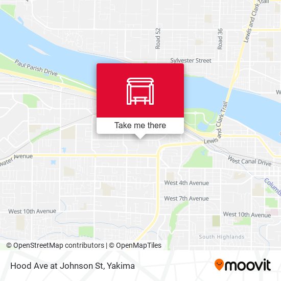 Hood Ave at Johnson St map