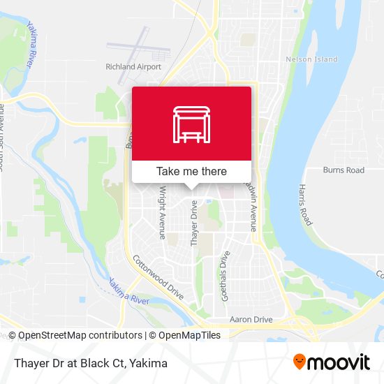 Thayer Dr at Black Ct map