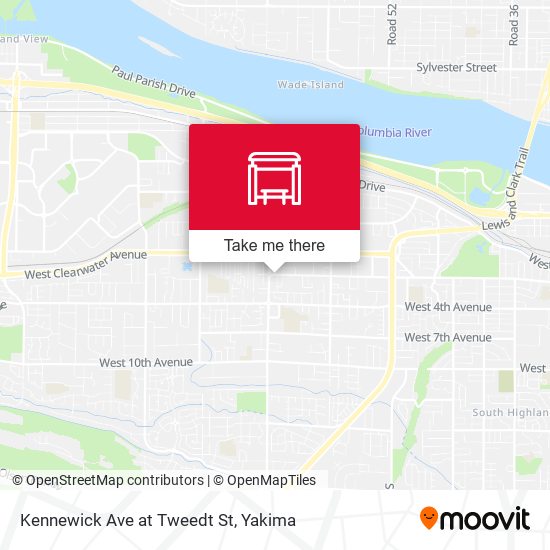 Kennewick Ave at Tweedt St map