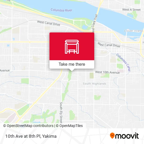 Mapa de 10th Ave at 8th Pl