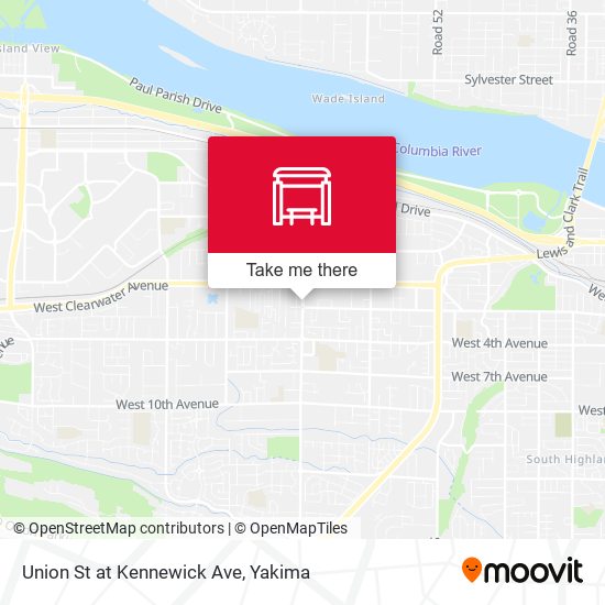 Union St at Kennewick Ave map