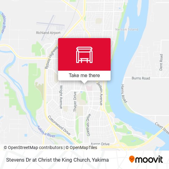 Stevens Dr at Christ the King Church map