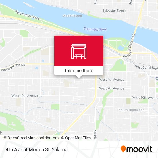 4th Ave at Morain St map