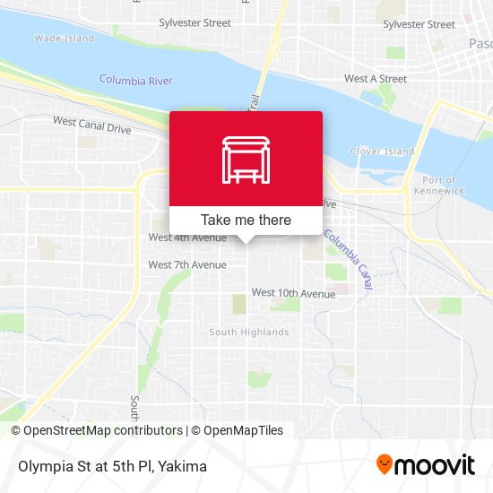 Olympia St at 5th Pl map