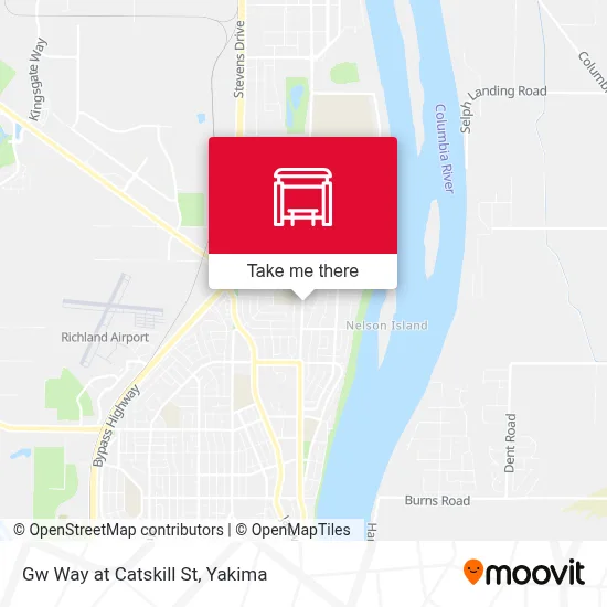 Gw Way at Catskill St map