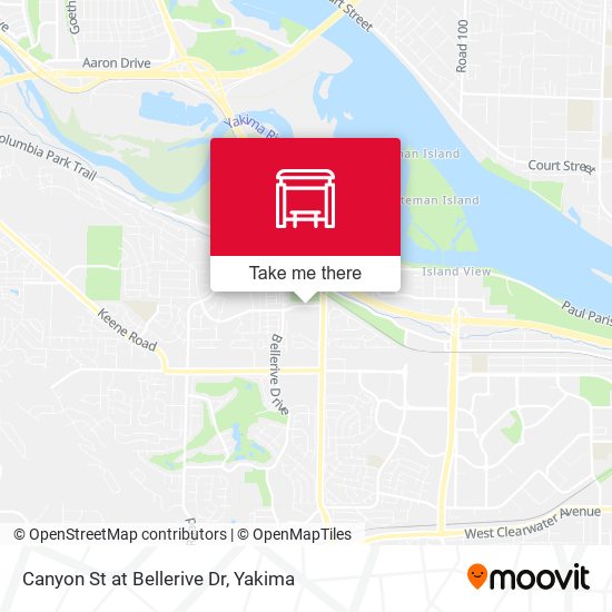 Canyon St at Bellerive Dr map