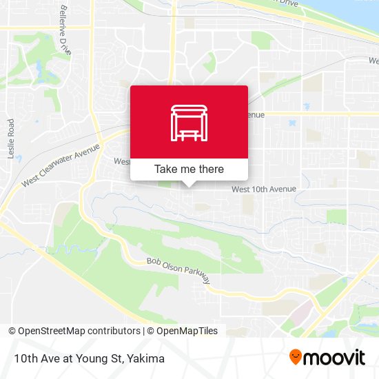 10th Ave at Young St map