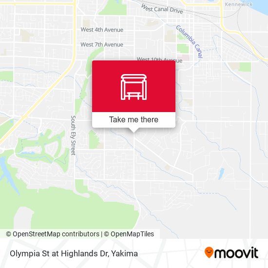 Olympia St at Highlands Dr map