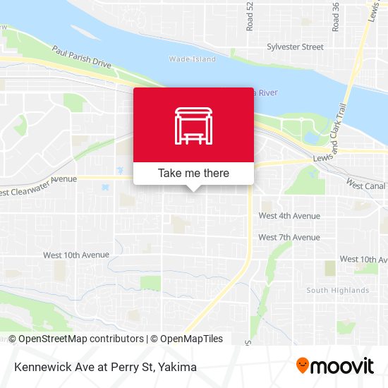 Mapa de Kennewick Ave at Perry St