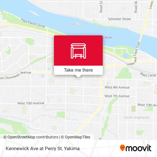 Mapa de Kennewick Ave at Perry St