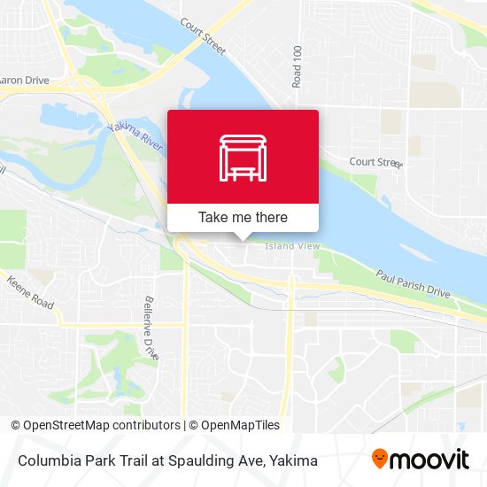 Columbia Park Trail at Spaulding Ave map