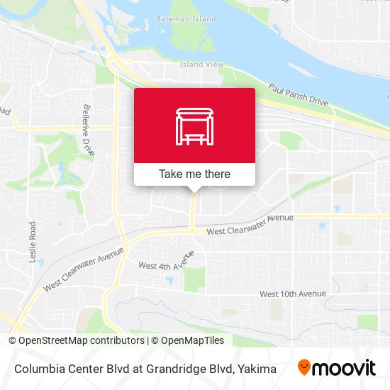 Columbia Center Blvd at Grandridge Blvd map