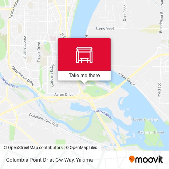 Mapa de Columbia Point Dr at Gw Way