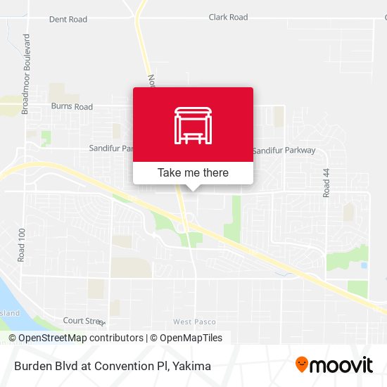 Burden Blvd at Convention Pl map