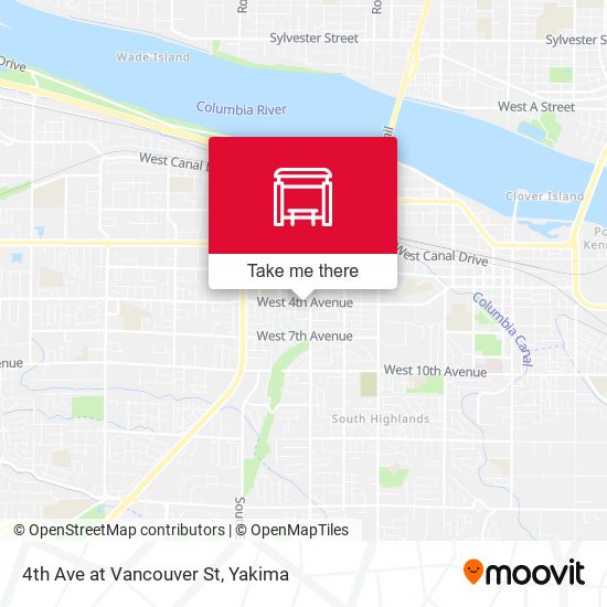 4th Ave at Vancouver St map