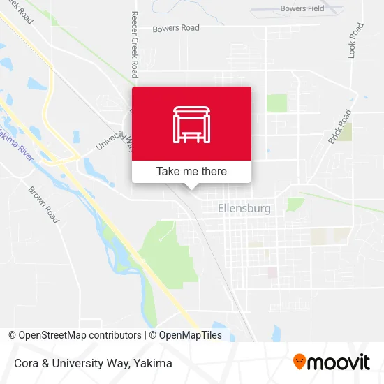 Cora & University Way map
