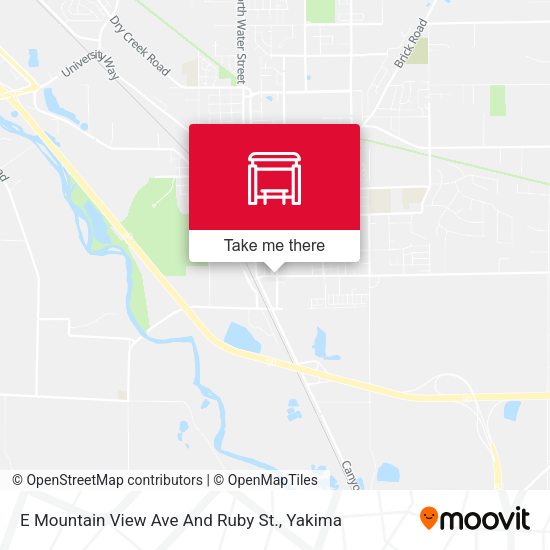 E Mountain View Ave And Ruby St. map